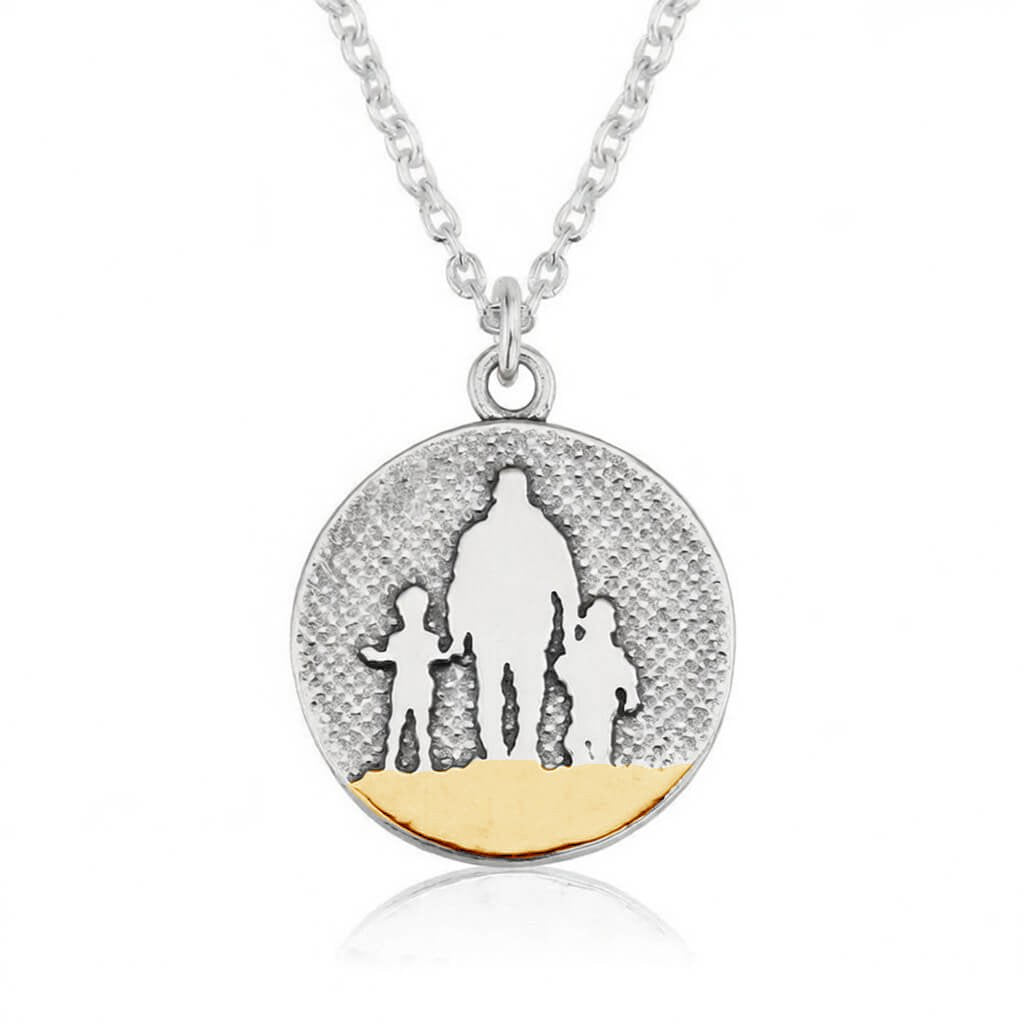 Father of Two Dad Beach Necklace