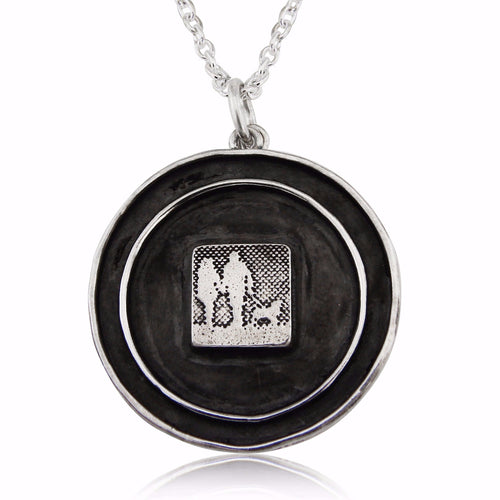 Couple & Dog Locket Lovers Necklace