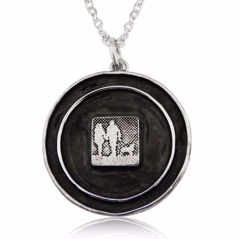 Couple & Dog Locket Lovers Necklace