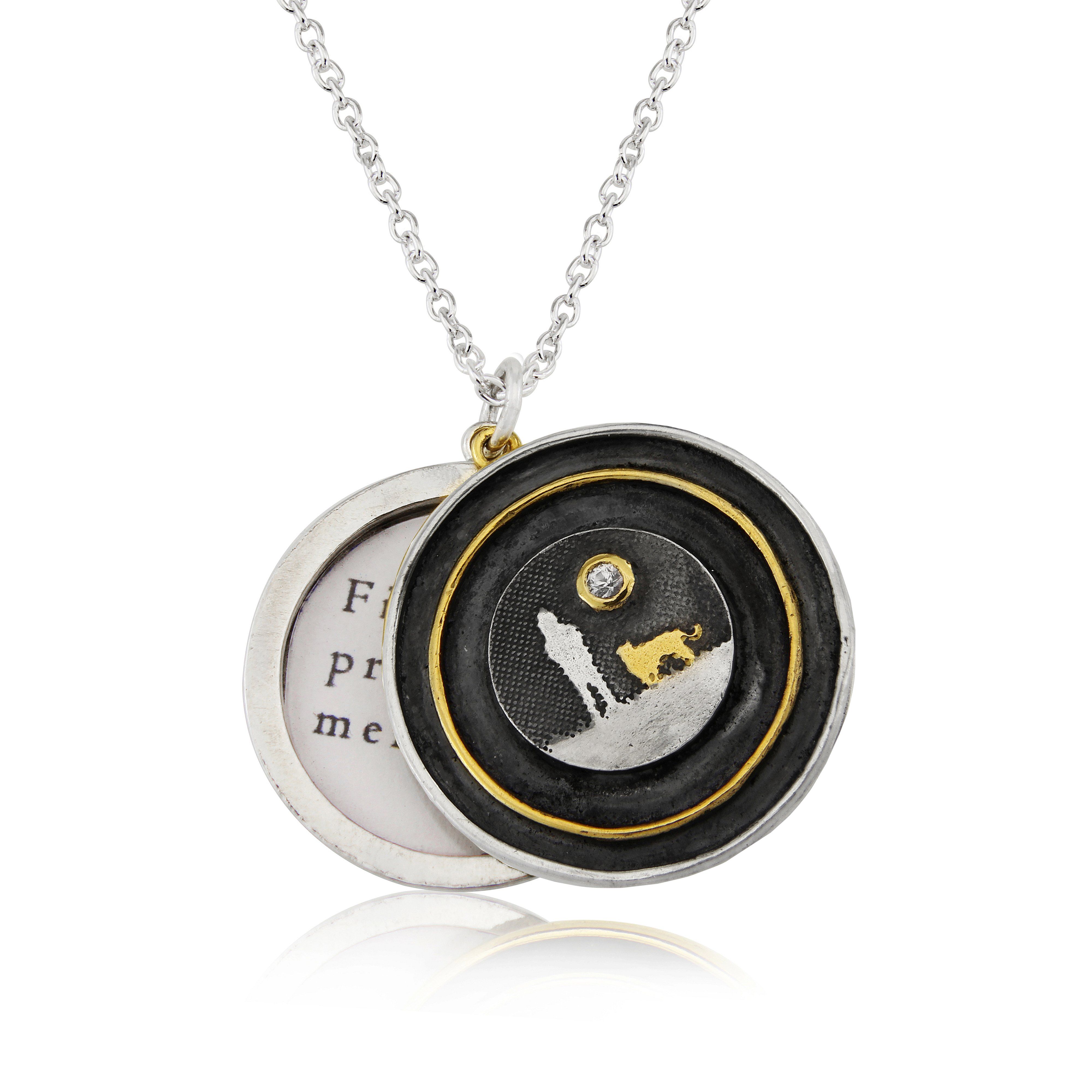 Couple & Dog Locket Lovers Necklace