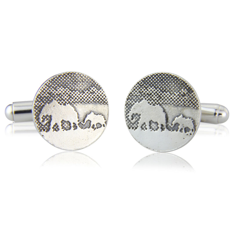 Elephant and Little Elephant Cufflinks