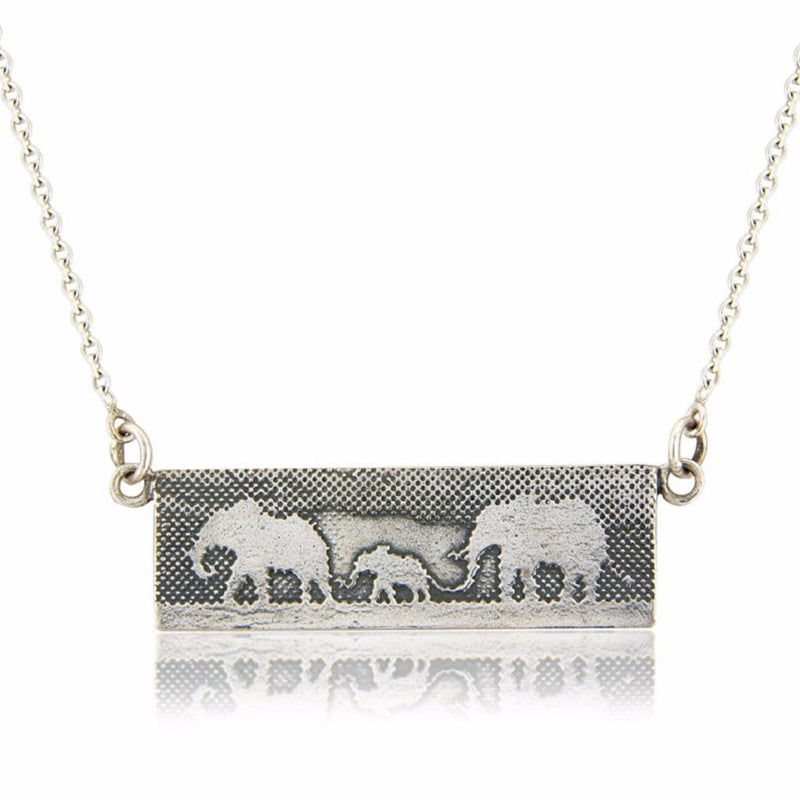 Elephant Family Necklace