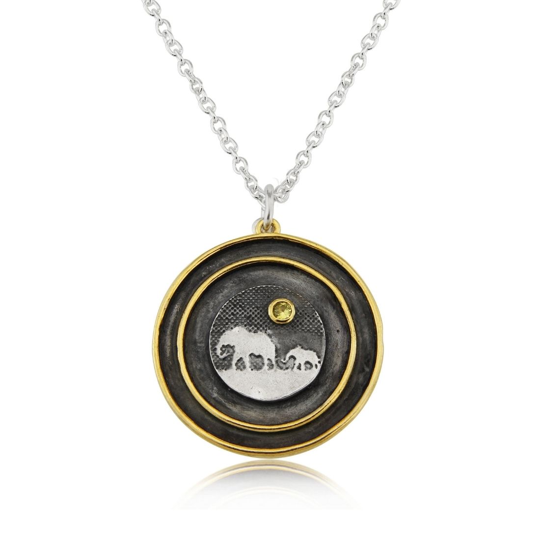 Elephant Lovers Sapphire Moon Locket