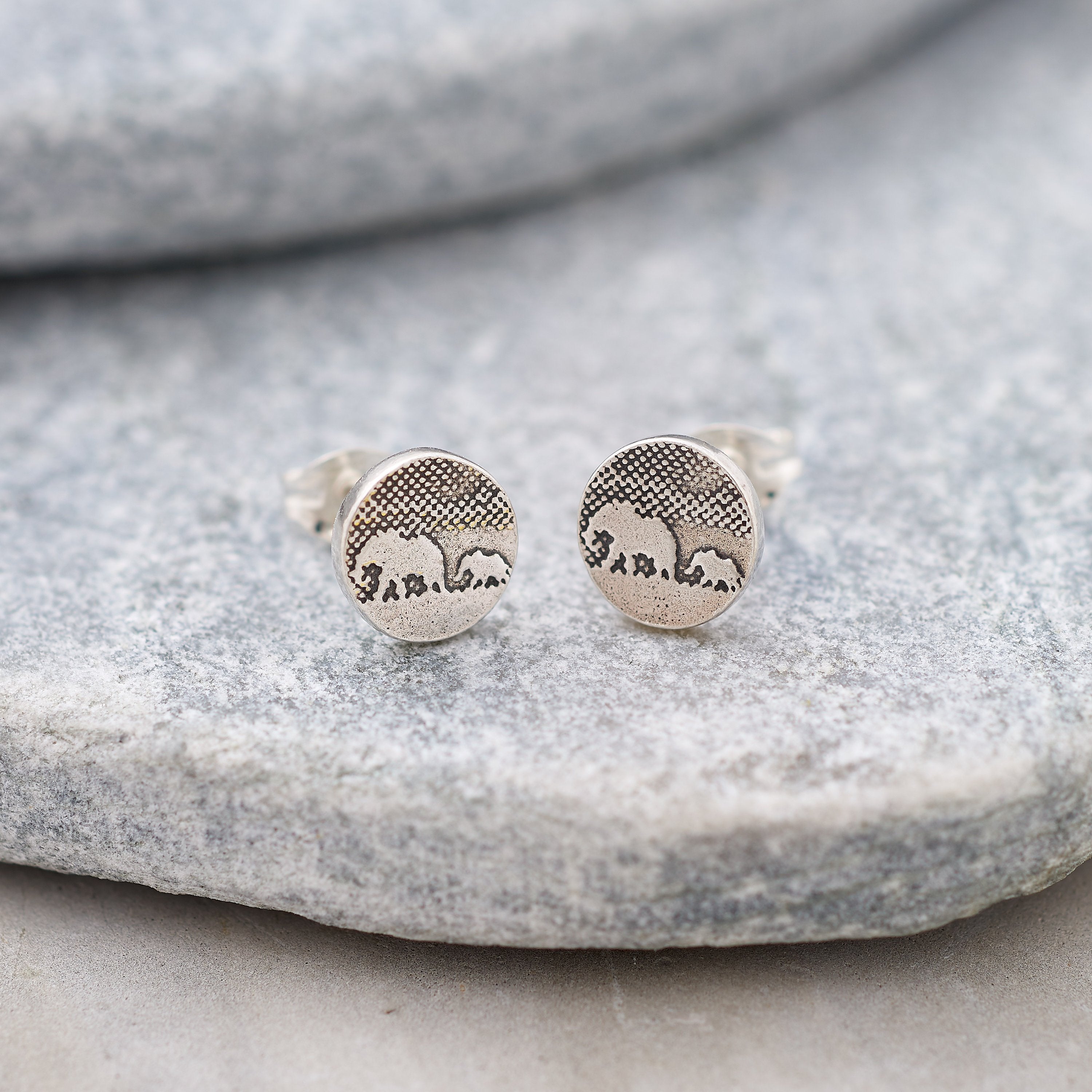 Elephant Stud Earrings | Mother Daughter Jewelry | Mom Earrings | Silver & Gold Elephant Earrings