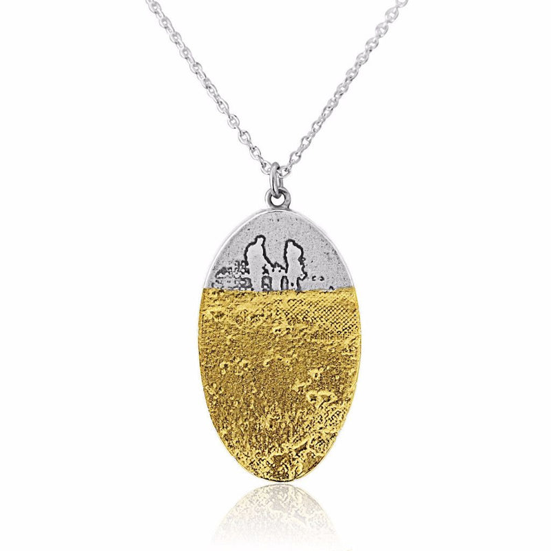 Footprints in the Sand Family Necklace