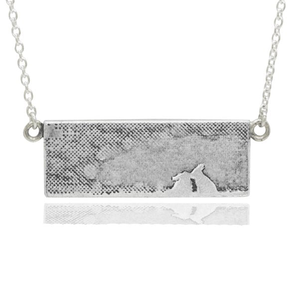 Kissing Bunny Rabbit Necklace
