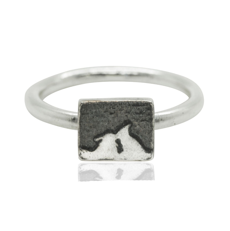 Kissing Bunny Rabbit Night's Sky Ring