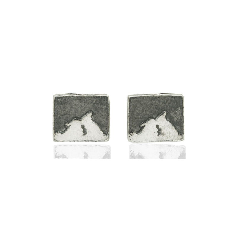 Kissing Bunny Rabbit Night's Sky Stud Earrings