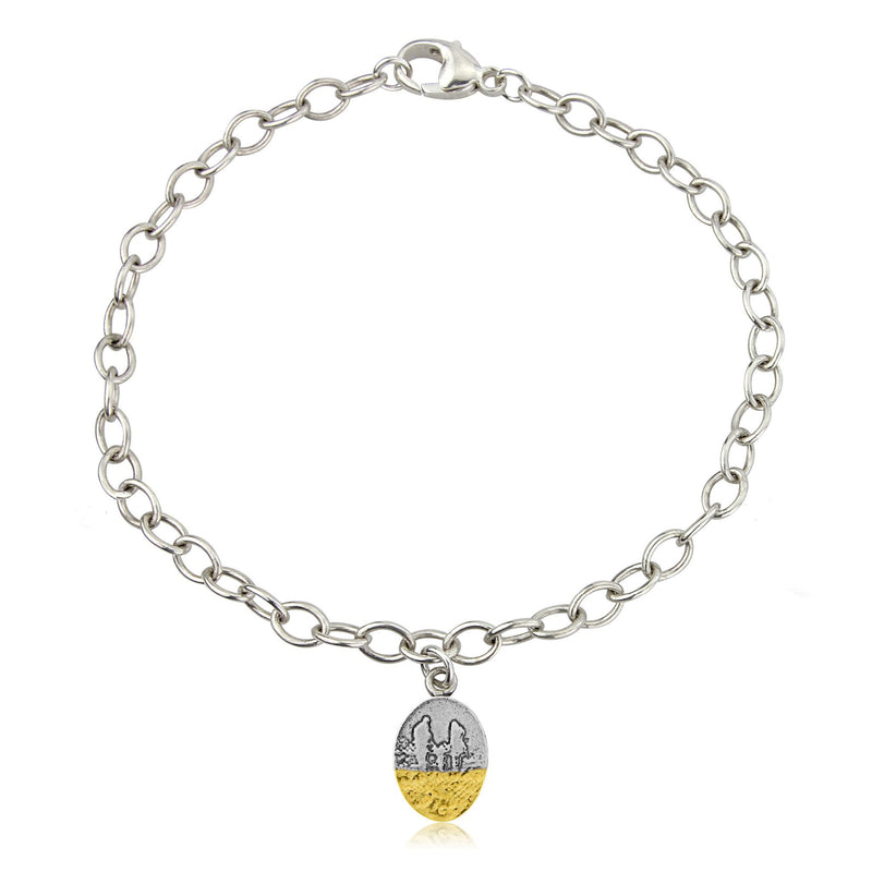 Little Footprints in the Sand Family Bracelet