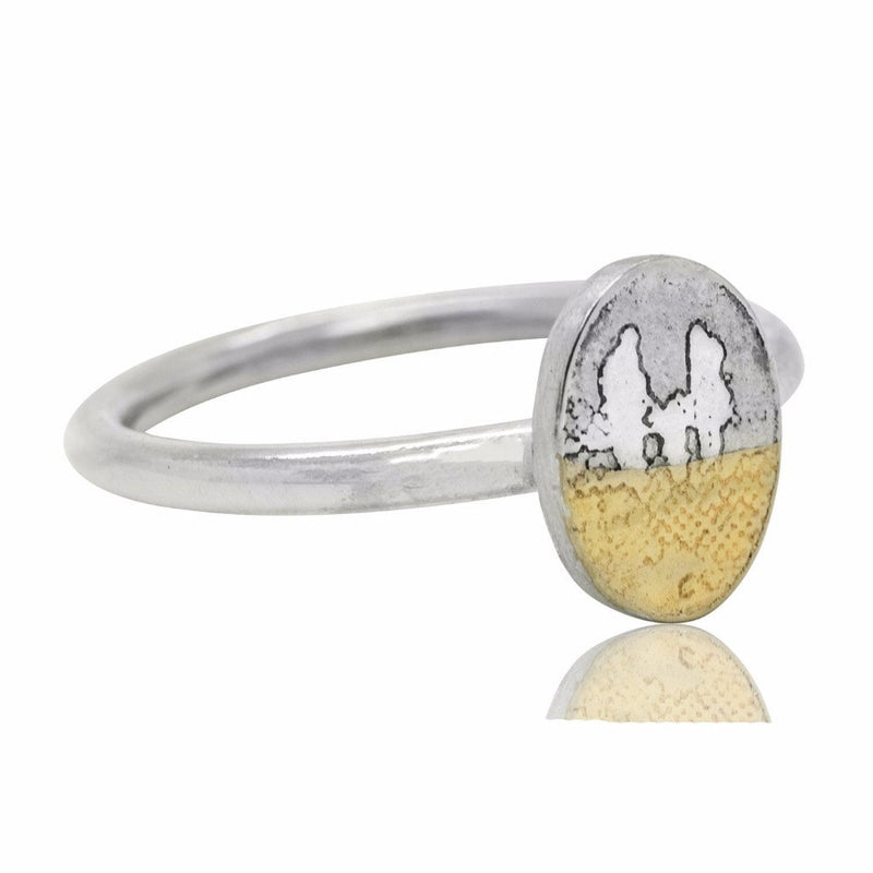 Little Footprints in the Sand Family Ring