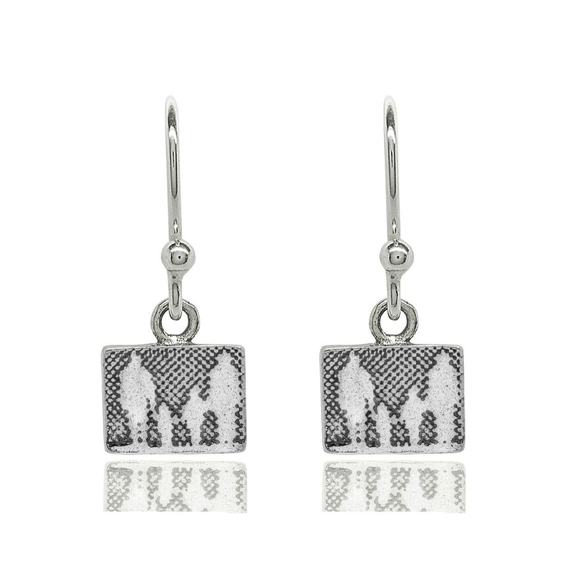 Little Silver Family Drop Earrings