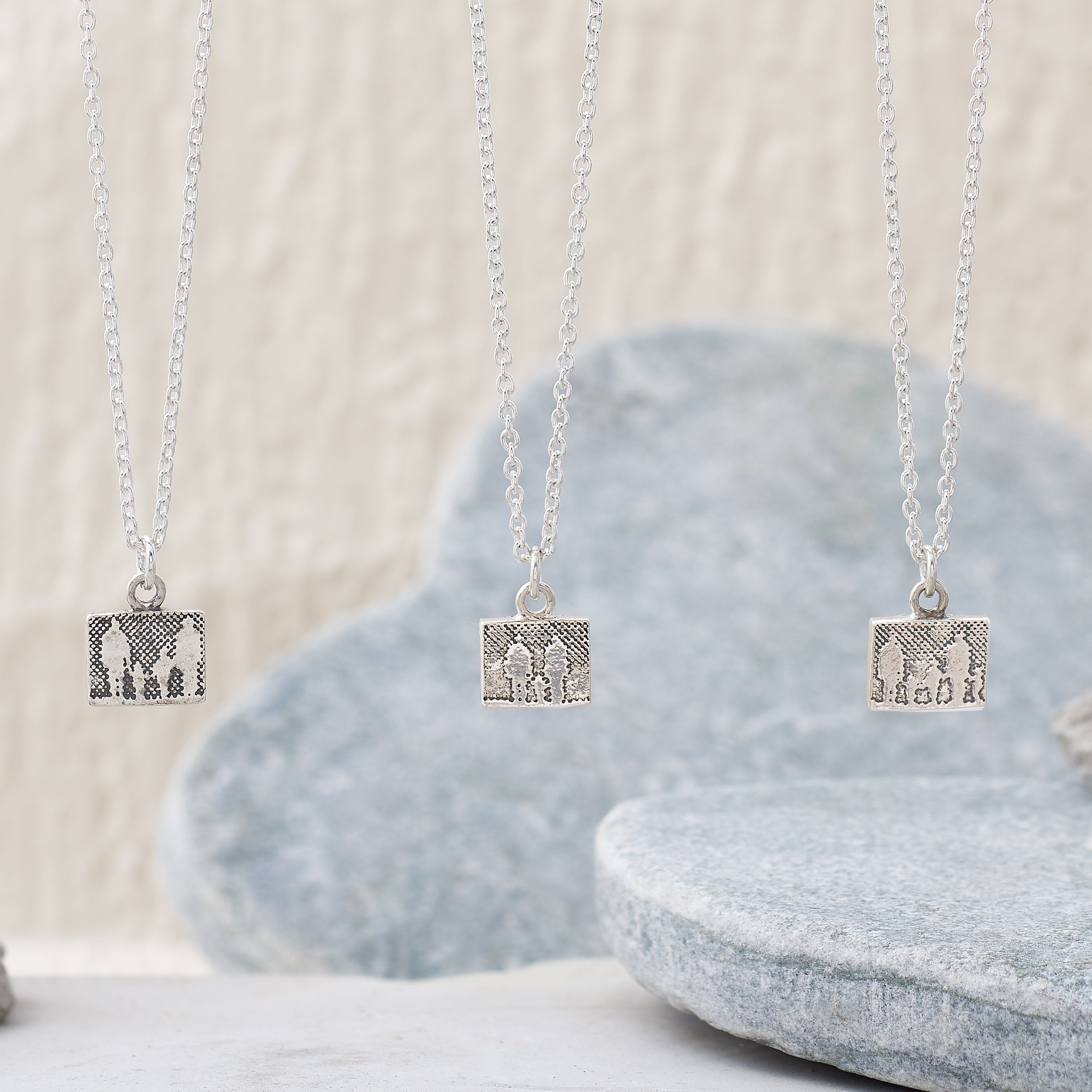 Little Silver Family Necklace