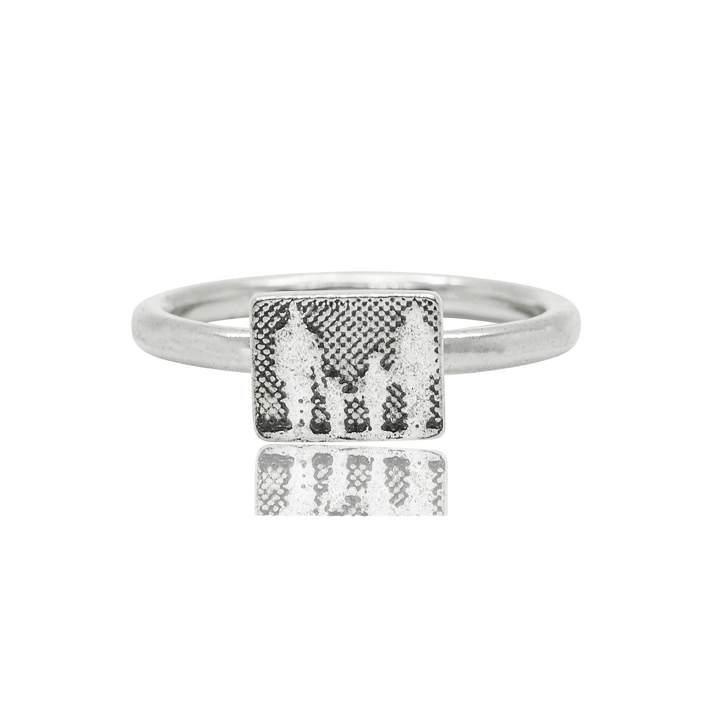 Little Silver Family Ring
