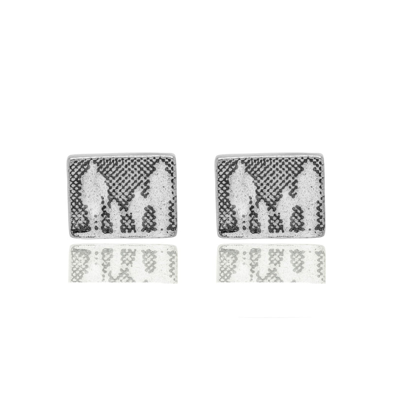 Little Silver Family Stud Earrings