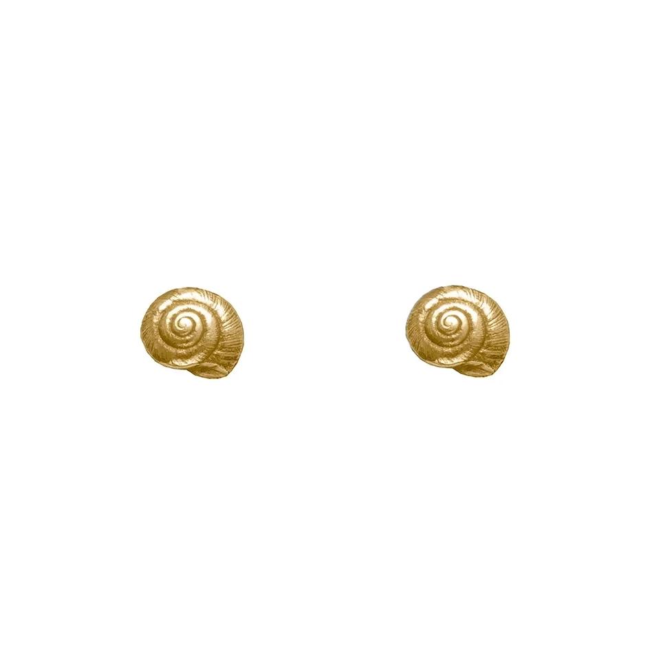 Miniature Silver Shell Earrings