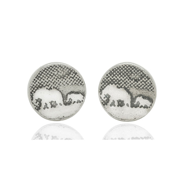 Silver hot sale elephant cufflinks