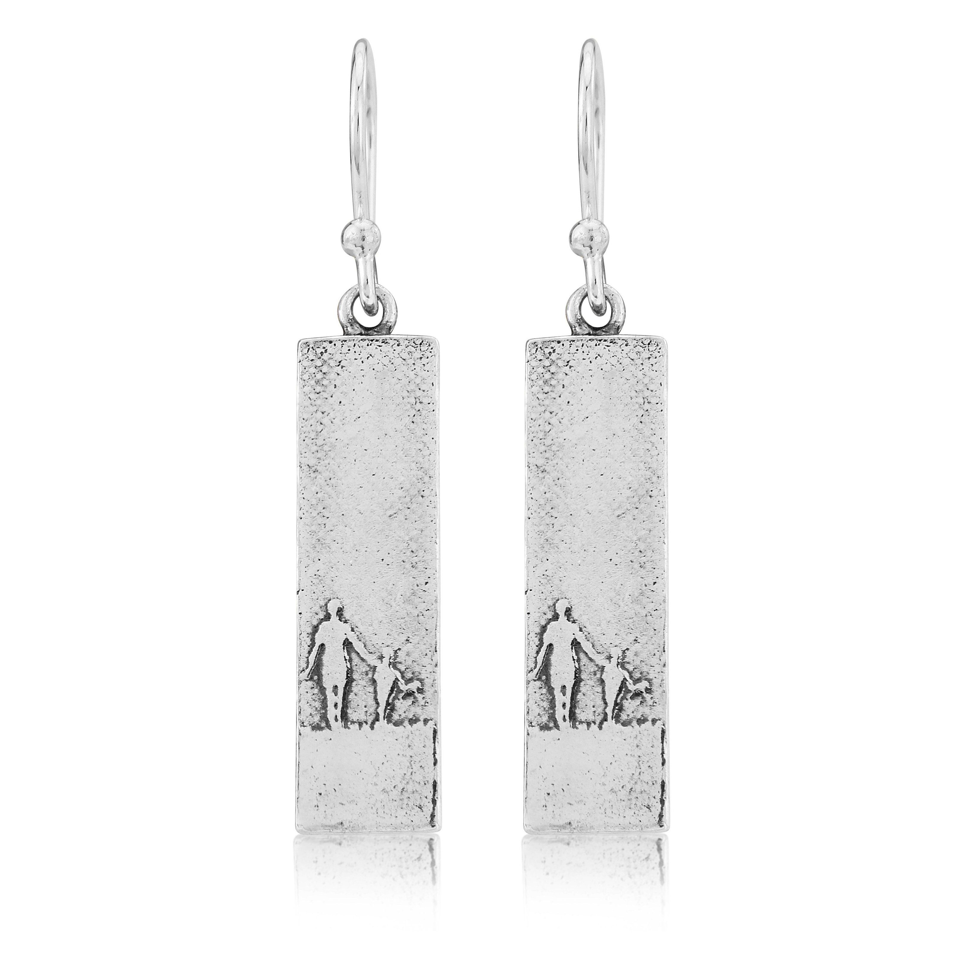 Mother and Child Drop Earrings