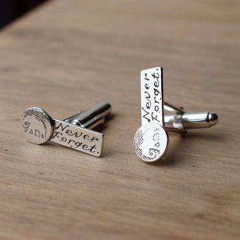 Never Forget Elephant Cufflinks