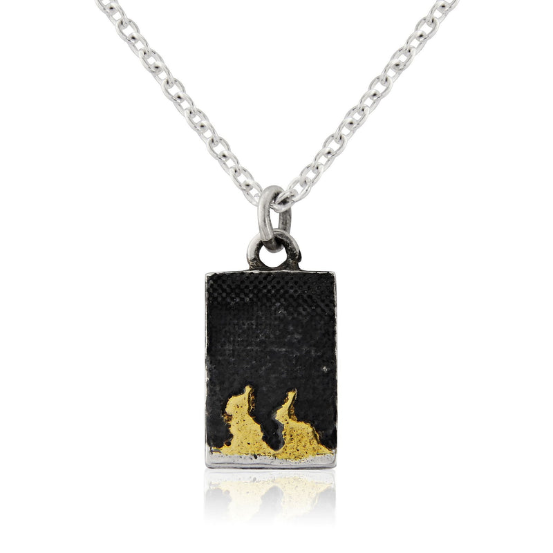 Nights Sky Bunny Necklace