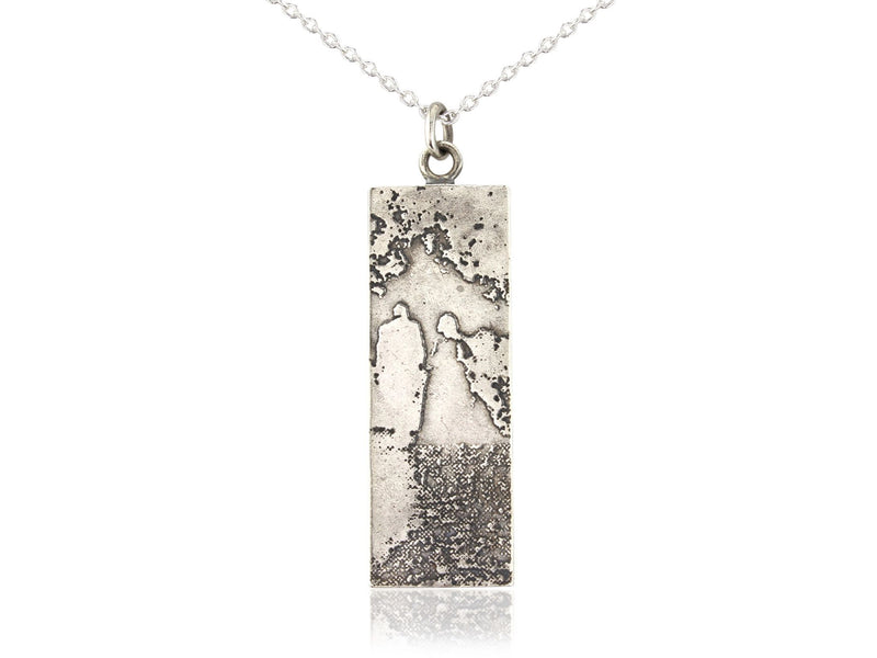 Personalised Silver Silhouette Necklace