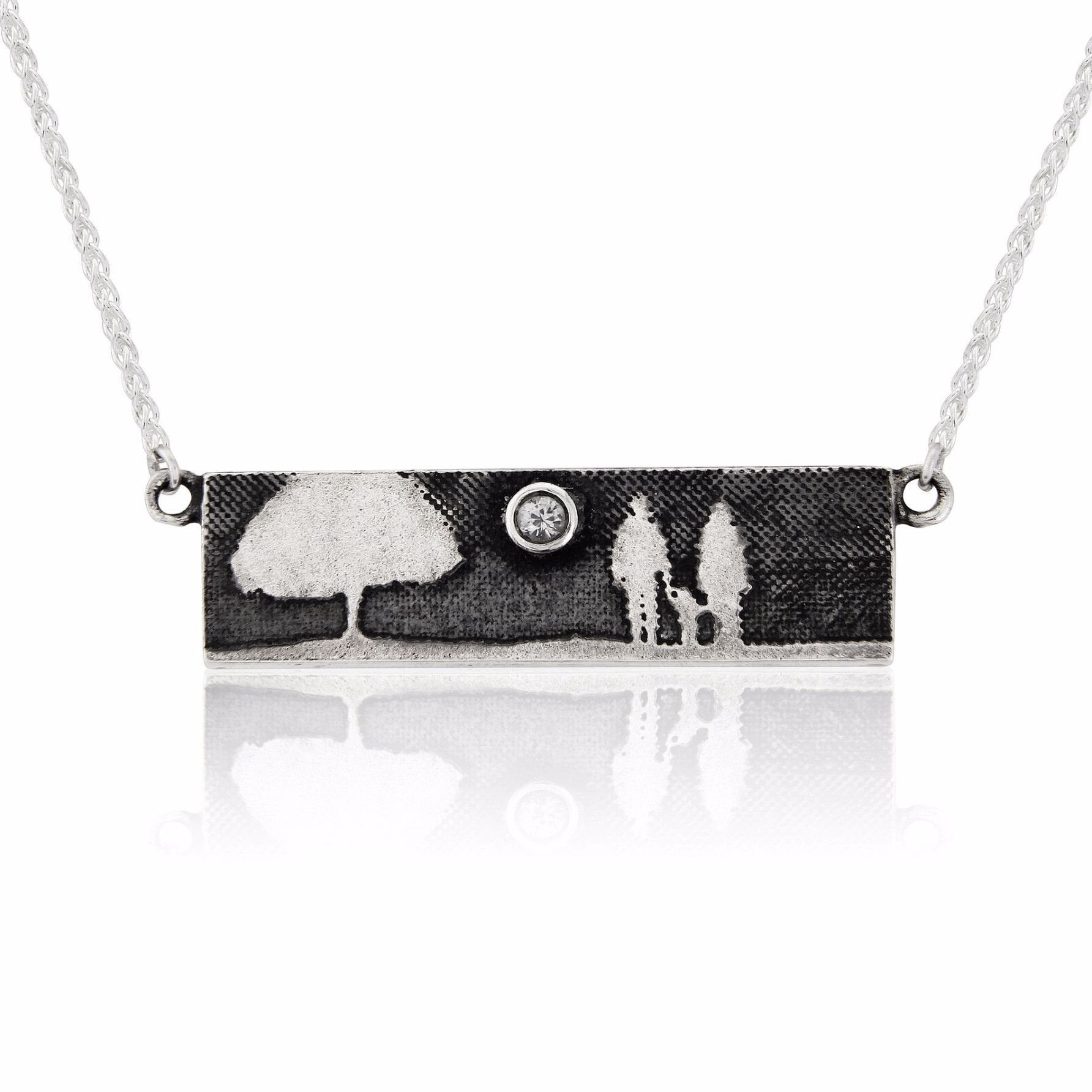 Sapphire Moon Family Tree Necklace