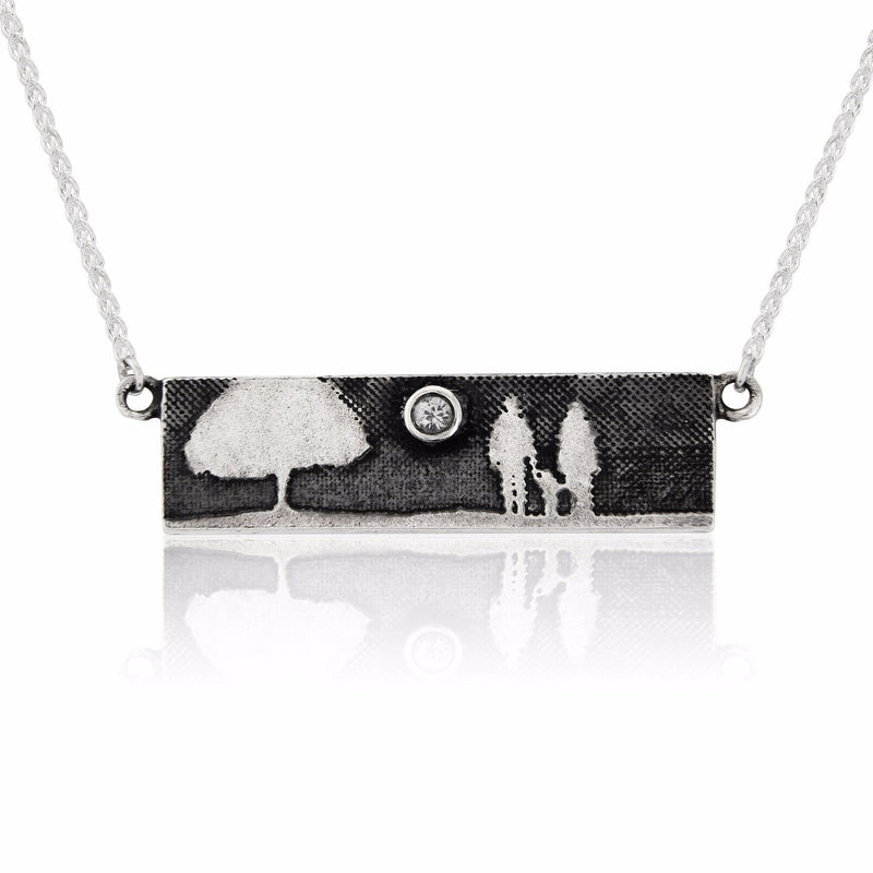 Sapphire Moon Family Tree Necklace