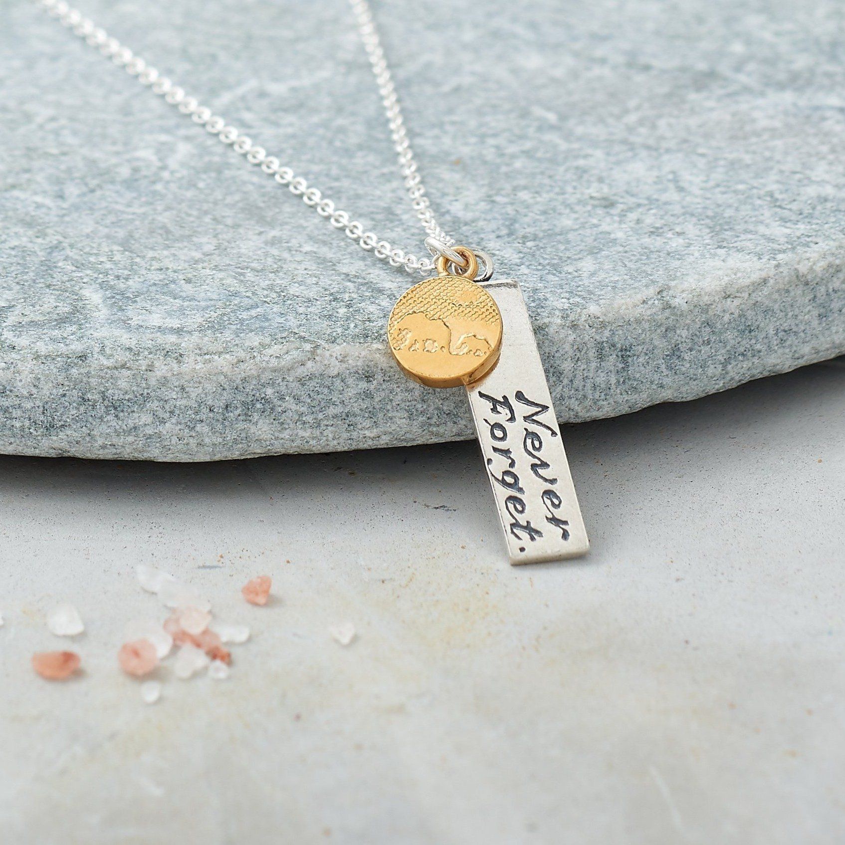 Silver Elephant Necklace With 22ct Gold Vermeil