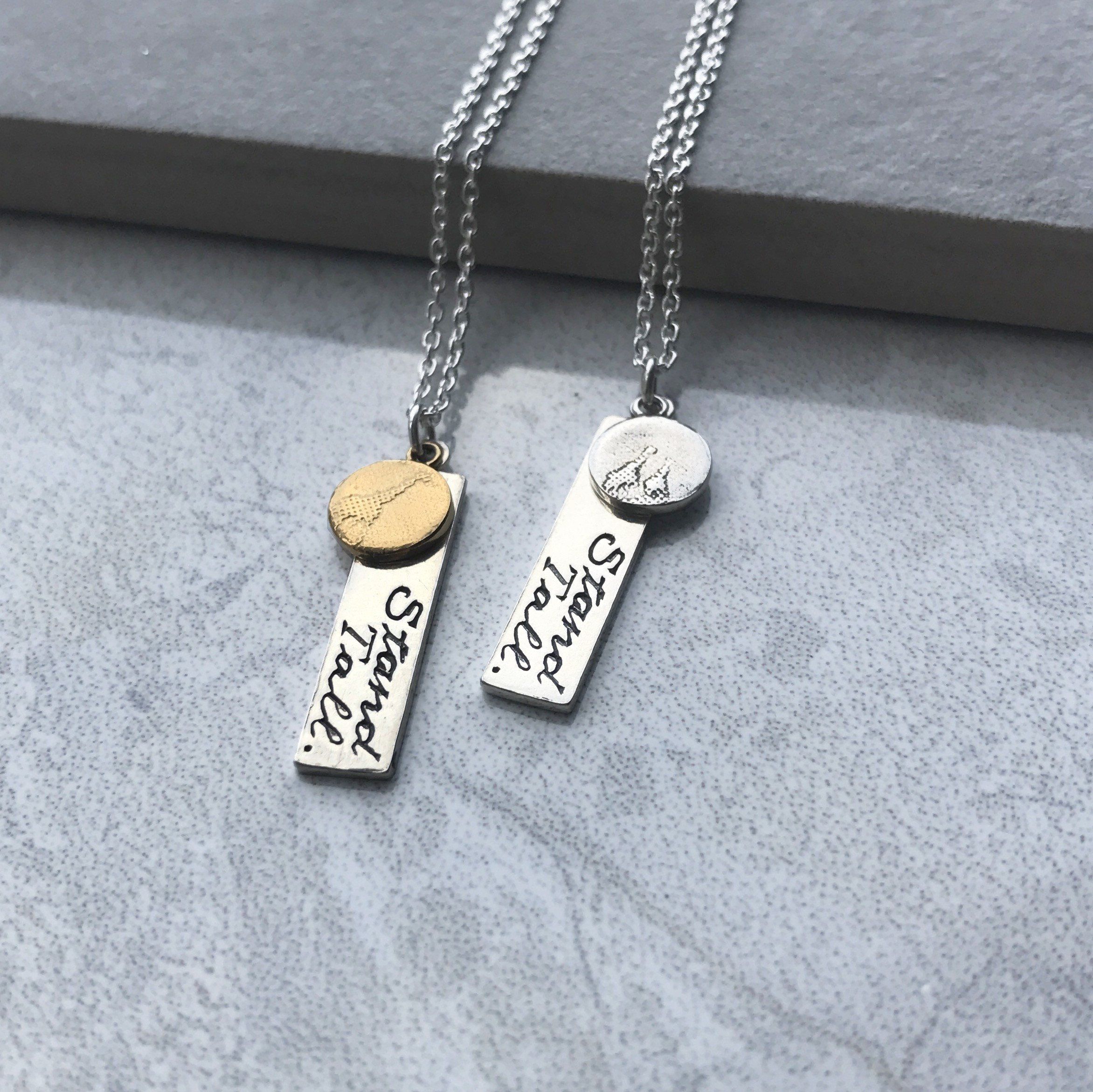 Stand Tall Silver Giraffe Necklace