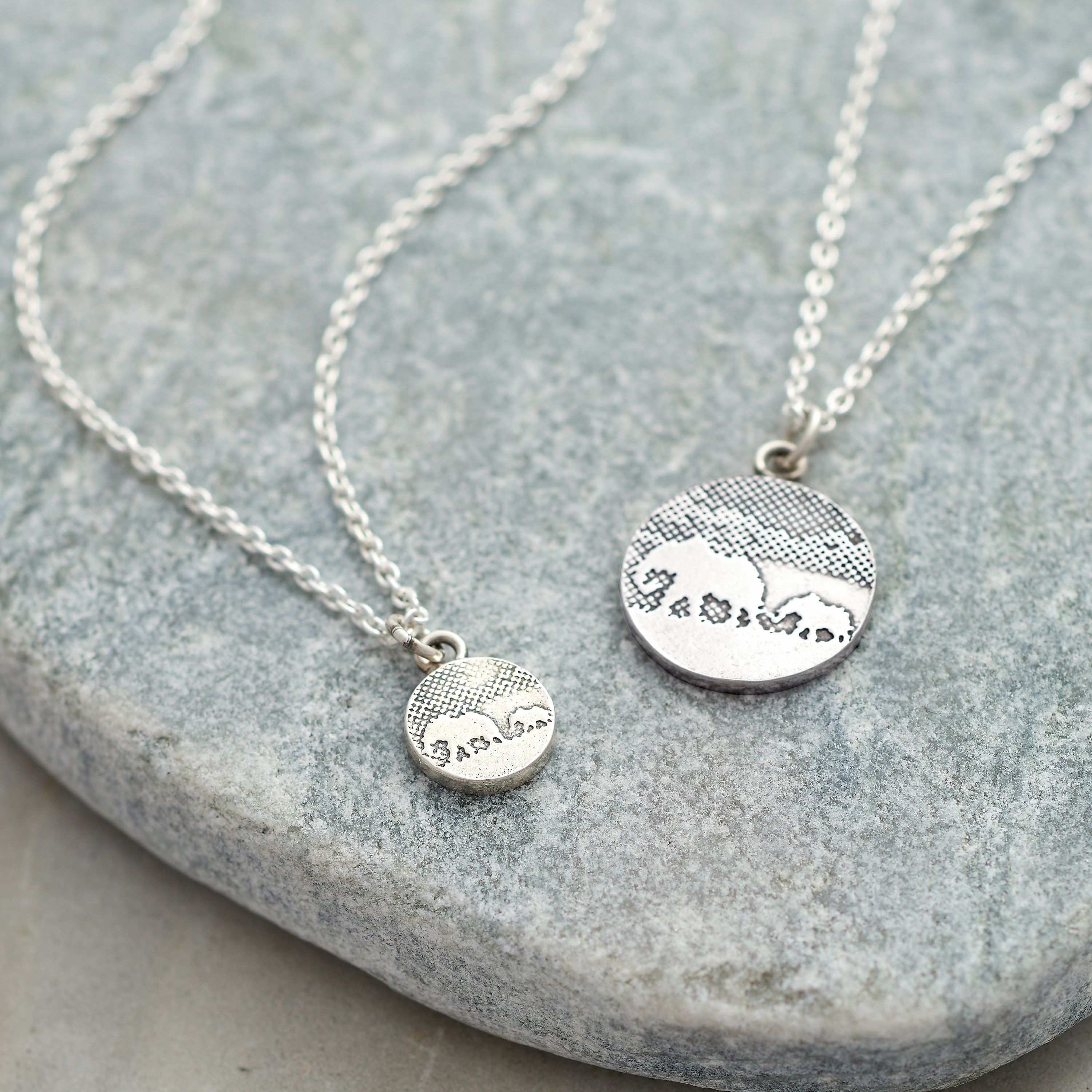 Tiny Mother and Baby Elephant Pendant