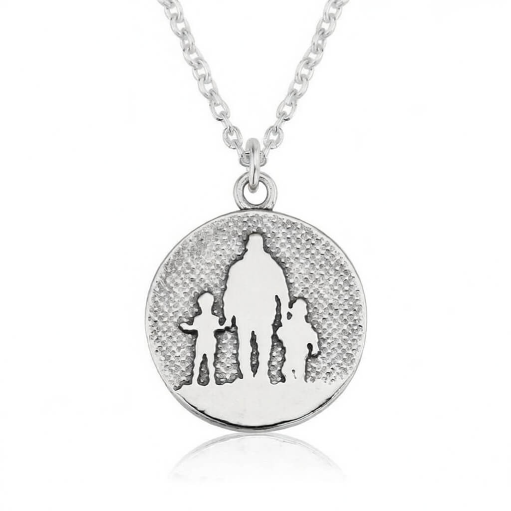 Father of Two Dad Necklace