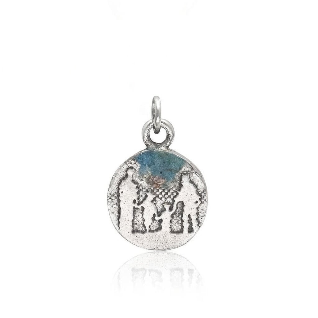 Little Round Family Charm with Blue Sky