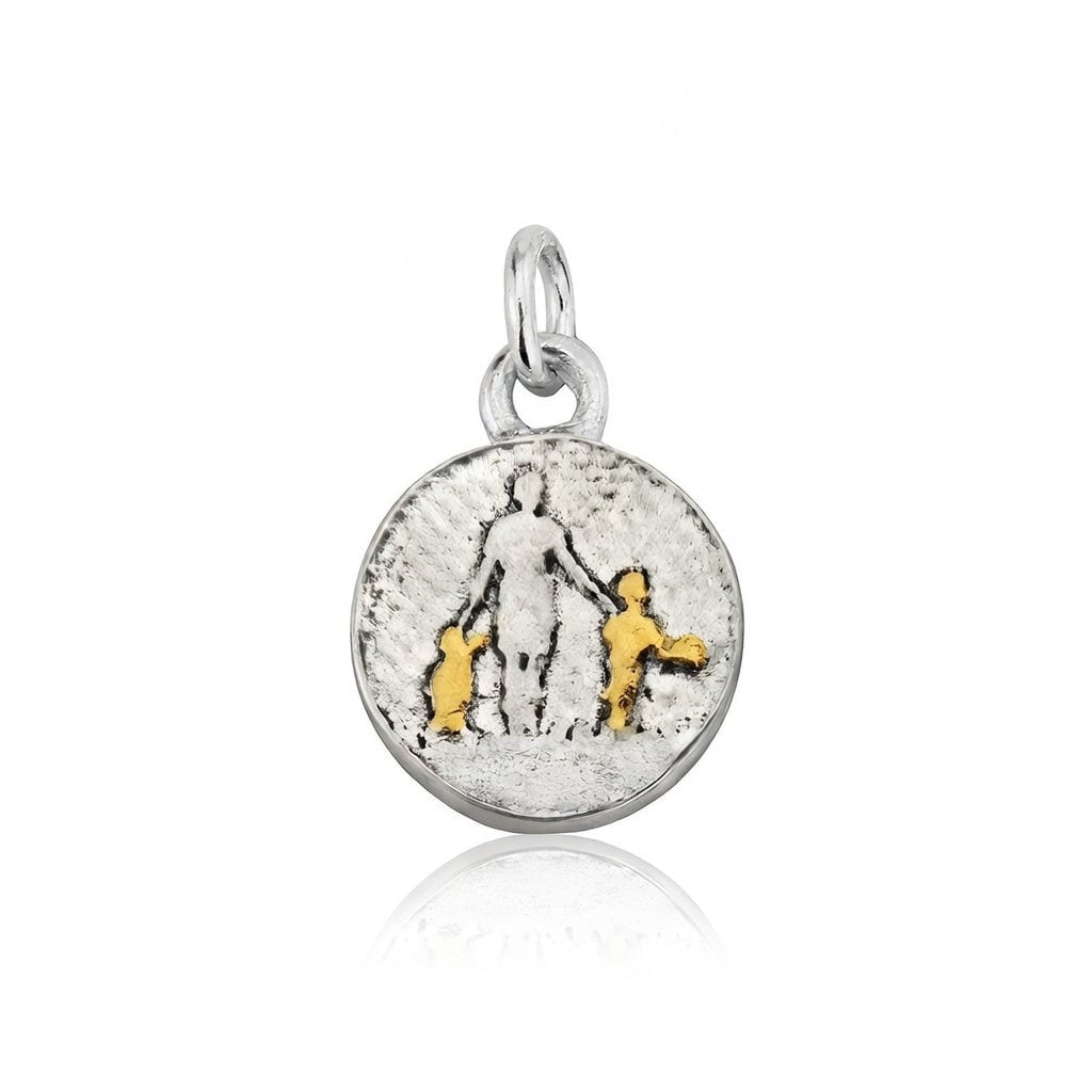 Mother of Two Golden Children Charm (small)