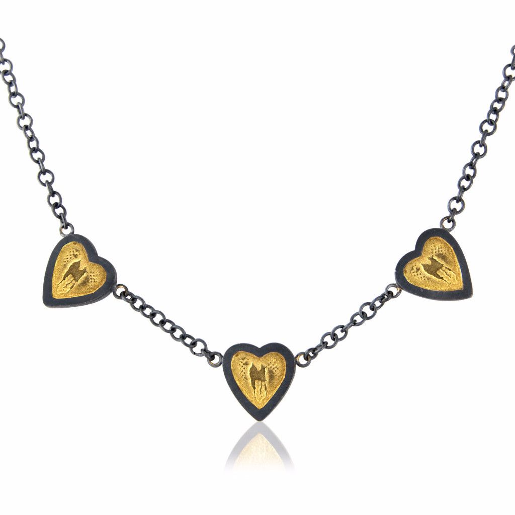 Brass heart deals necklace paparazzi