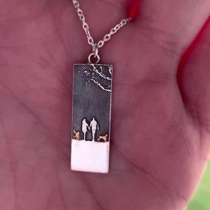 Couple & Mans Best Friend Nights Sky Necklace