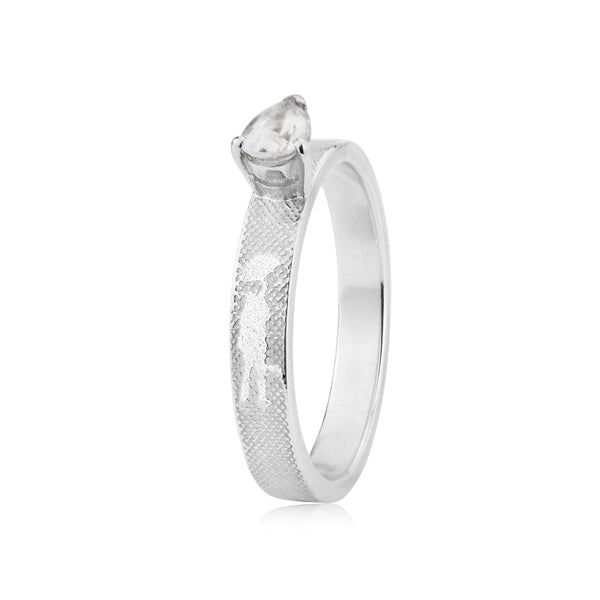 Dancing in the Rain Diamond Engagement Ring in White Gold/Platinum