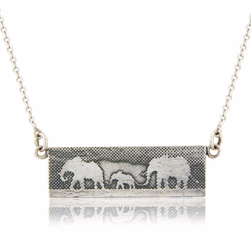 Elephant Family Necklace