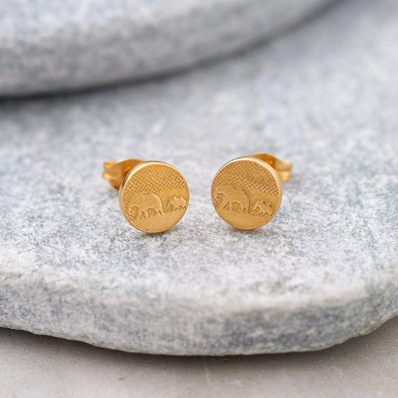 Elephant Stud Earrings | Mother Daughter Jewelry | Mom Earrings | Silver & Gold Elephant Earrings