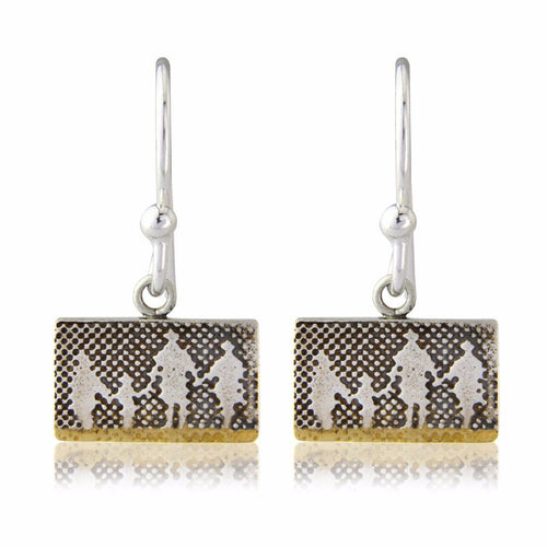 Family on the beach earrings
