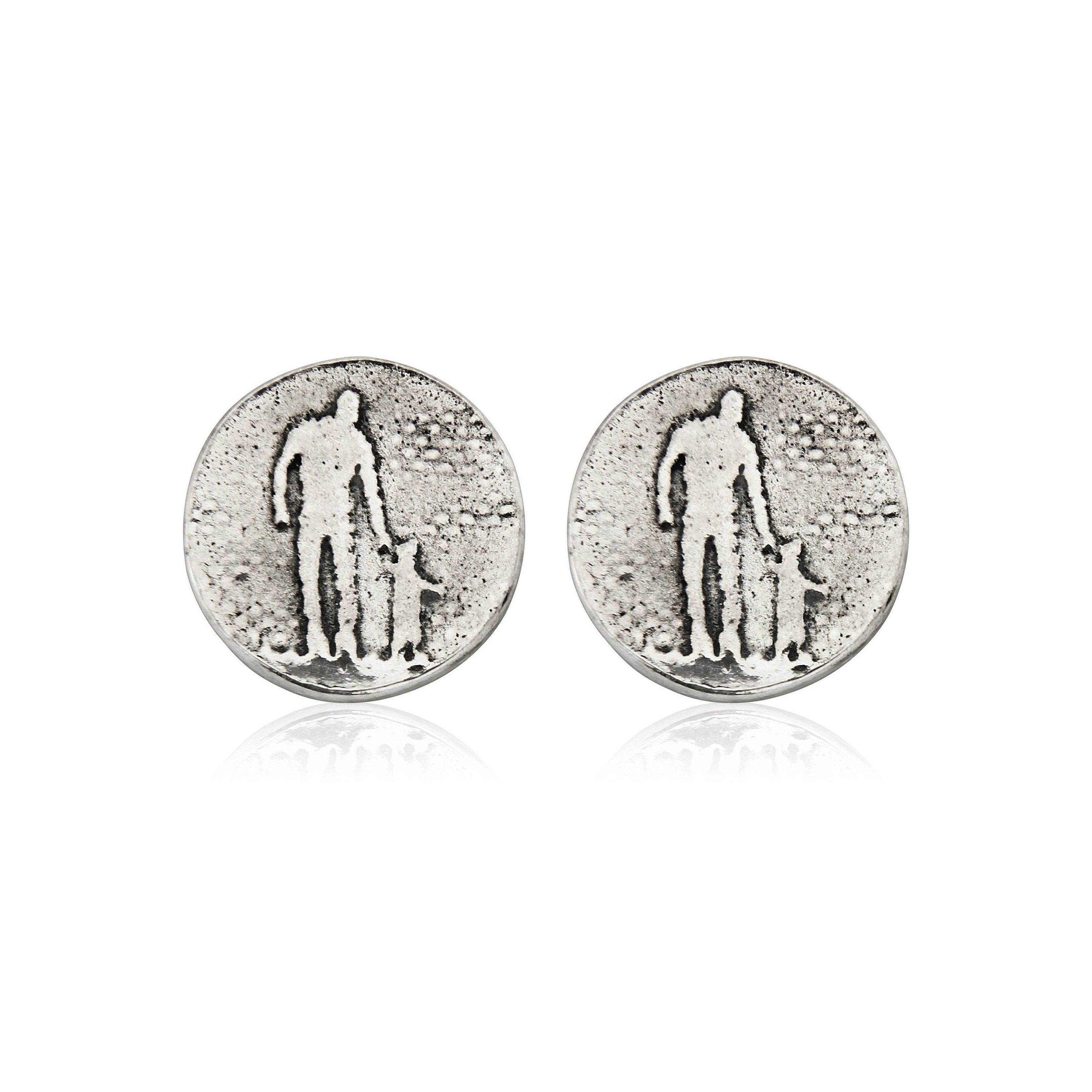 Father and Child Studs