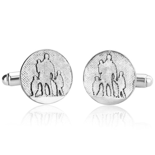 Father of Three Dad Cufflinks