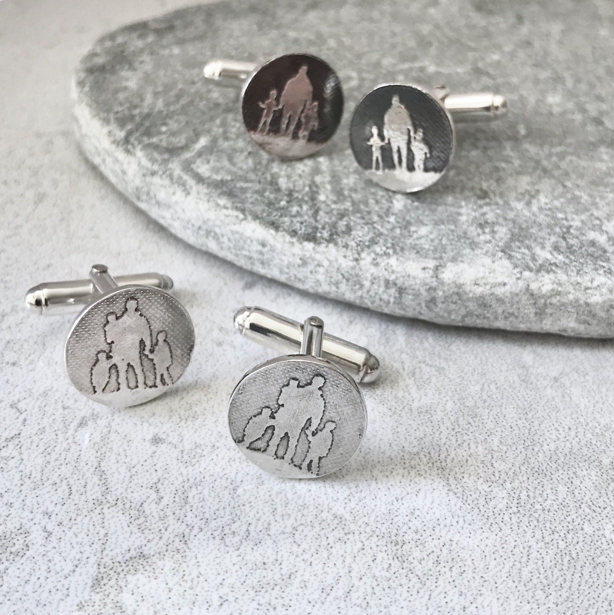 Father of two cufflinks