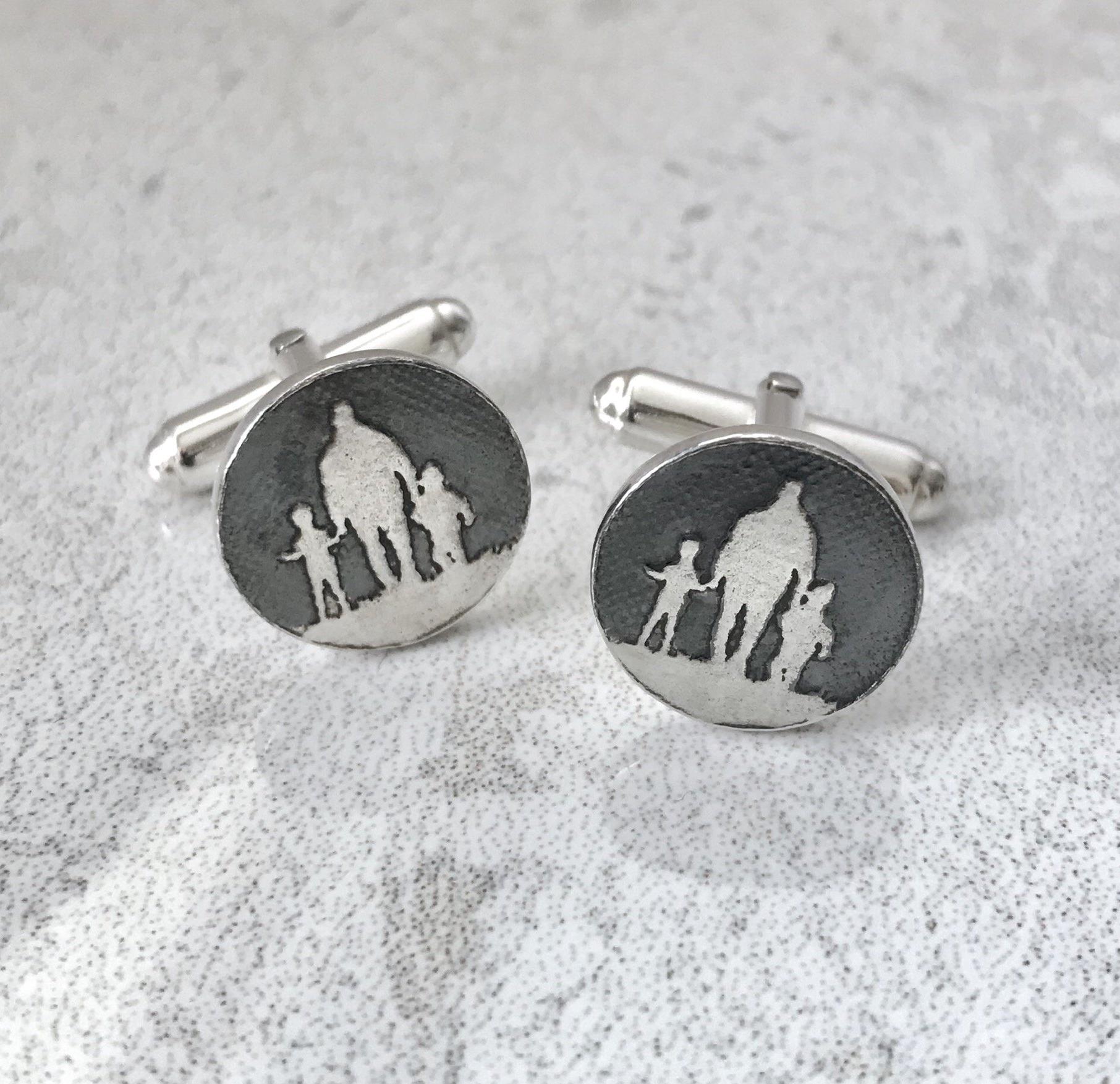 Father of two cufflinks