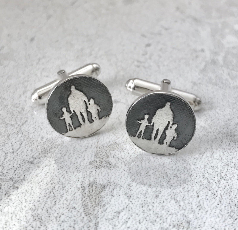 Father of two cufflinks