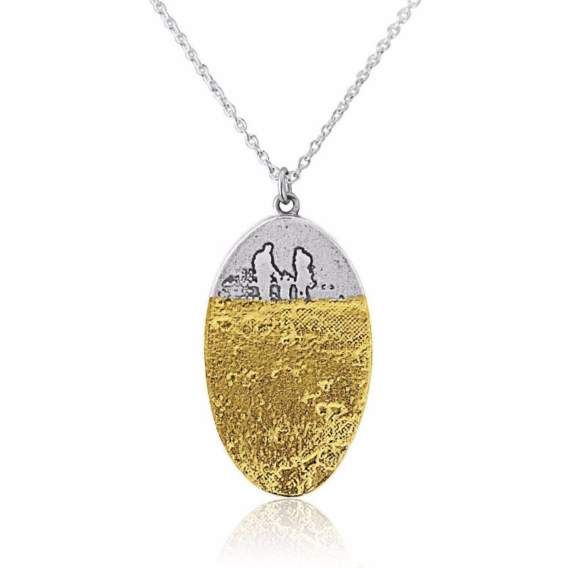 Footprints in the Sand Family Necklace