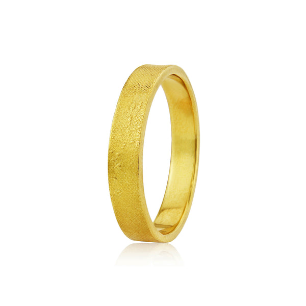 Footprints in the Sand Ring in Yellow Gold