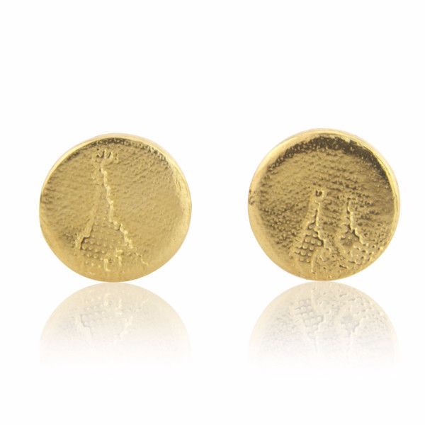 Giraffe Family Stud Earrings with 22ct Gold Vermeil