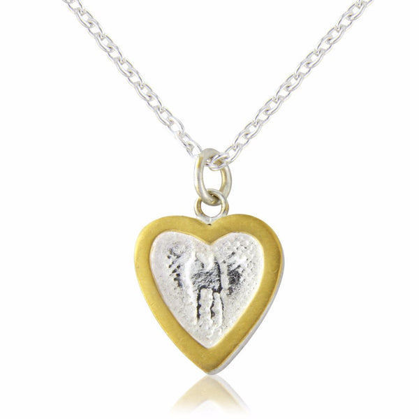 Heart Necklace with Golden Frame