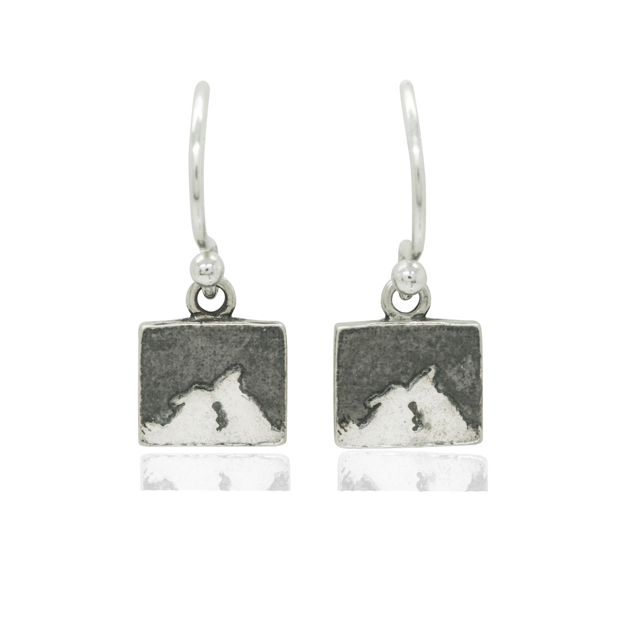 Kissing Bunny Rabbit Night's Sky Earrings