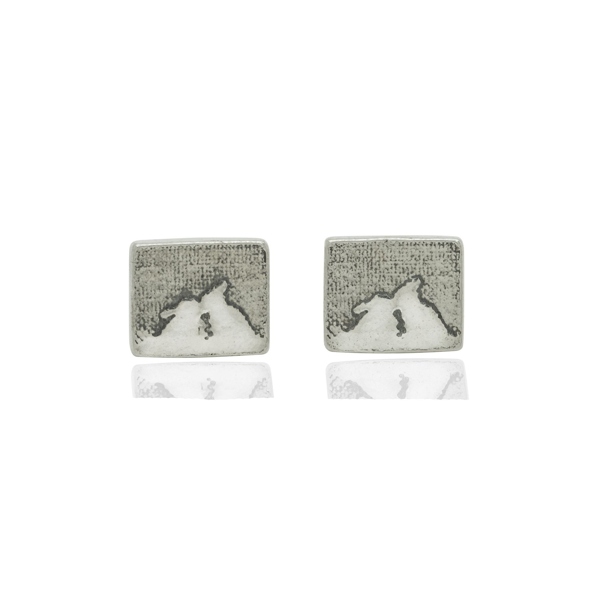 Kissing Bunny Rabbit Stud Earrings