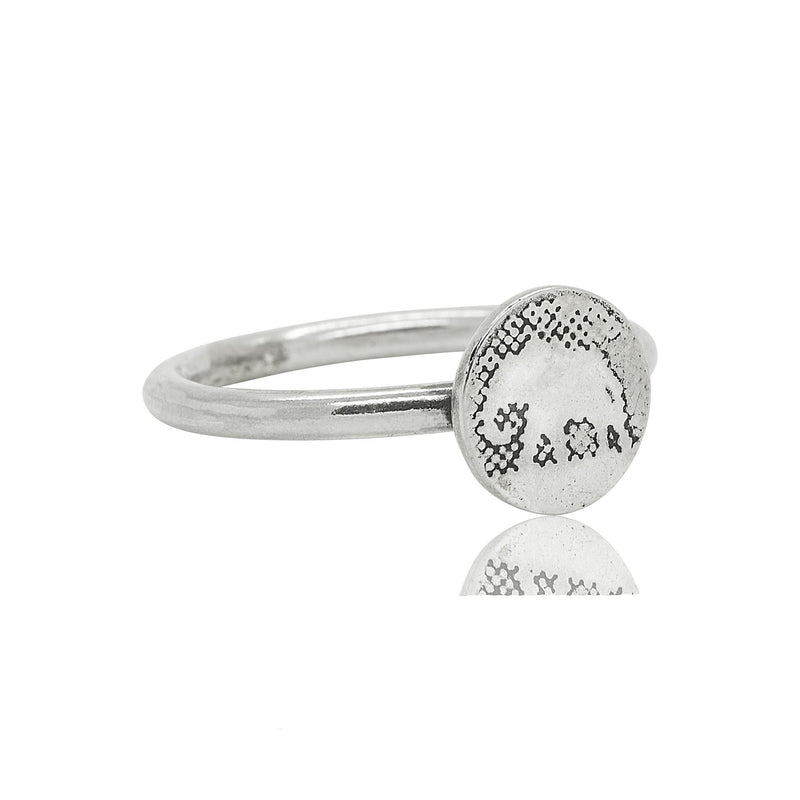 Little silver elephant ring